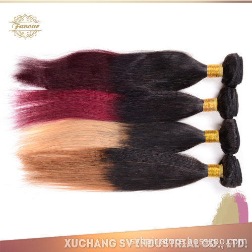 Unprocessed Peruvian Virgin Human Hair Weaves Ombre Hair Extensions Straight Aliexpress Hair In USA